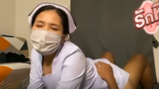 คลิปหลุด natty_horny น้องนัตตี้ เย็ดหีสาวคุณหมอคาชุดพยาบาลเลยฉีดเข็มไห้หมอสาวหน่อยแตกคารูหีเลย
